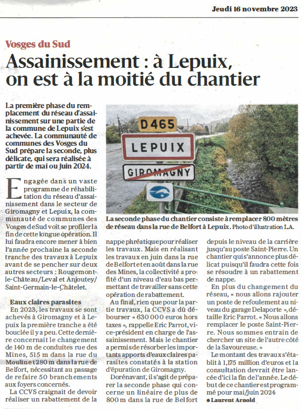 Assainissement